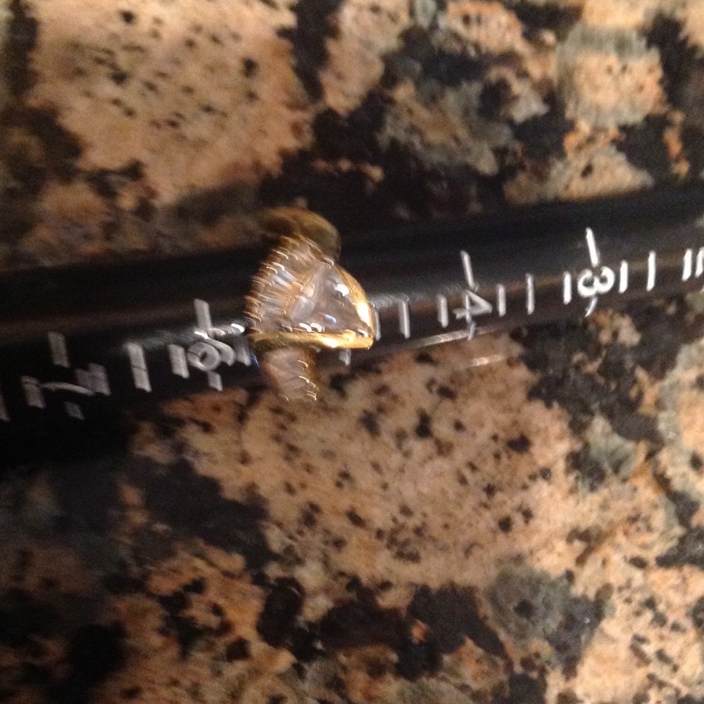 Cz Gold Statement Ring - image 5